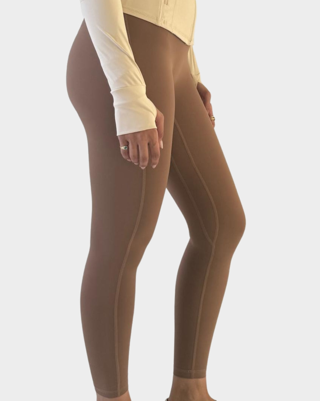 Women's Classic Leggings -Beige