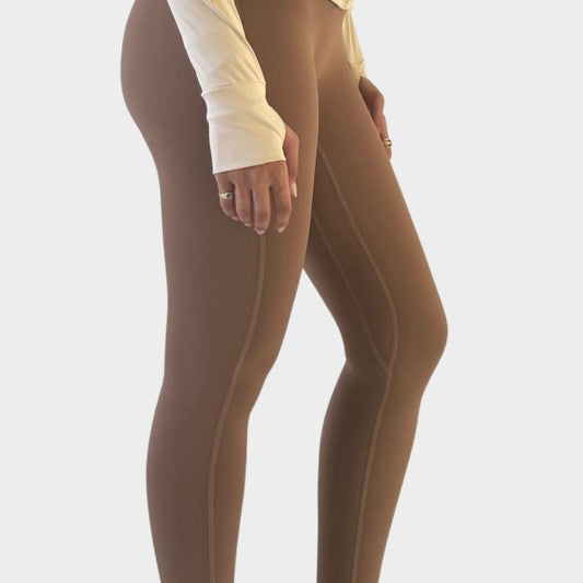 Women's Classic Leggings -Beige