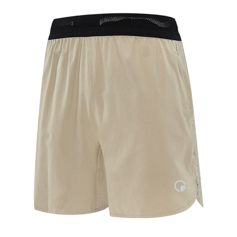 Beige sports shorts
